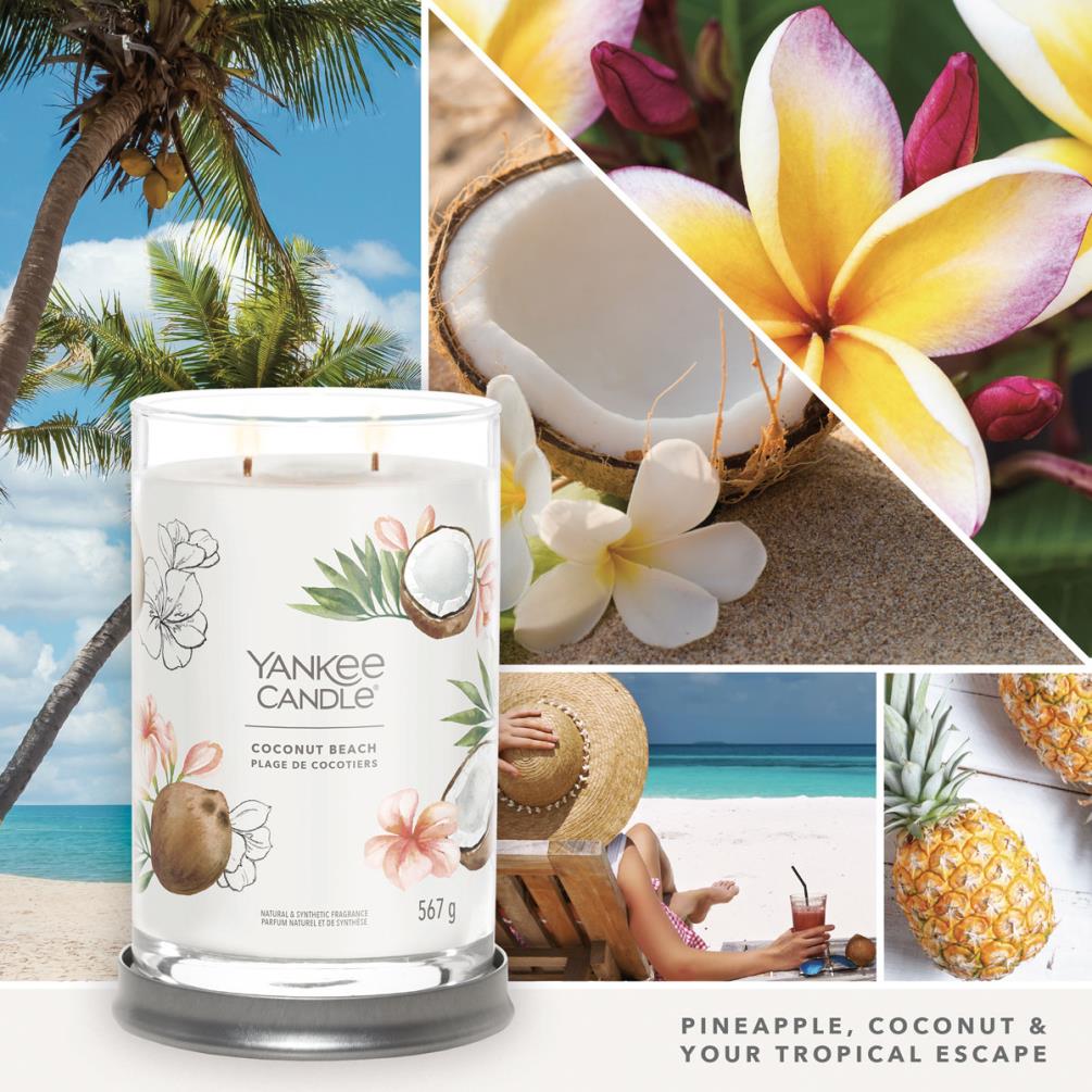 Yankee Candle Coconut Beach Large Tumbler Jar Extra Image 2